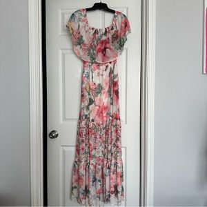 VICI FLORAL off the shoulder maxi dress - size S